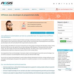 Onsite Java Developers & Offshore Java Application Development India