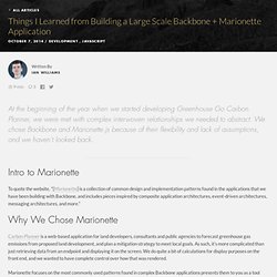 Things I Learned from Building a Large Scale Backbone + Marionette Application