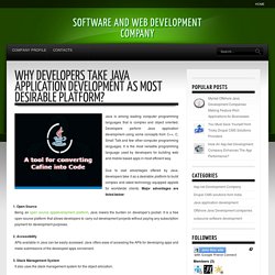 Why Developers Take Java Application Development As Most Desirable Platform?