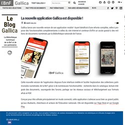 La nouvelle application Gallica est disponible !