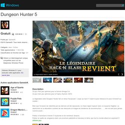 Application Dungeon Hunter 5 pour Windows dans Windows Store