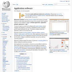 Application software