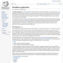 Workflow application