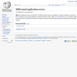 XMS email application server - Wikipedia, the free encyclopedia - Aurora