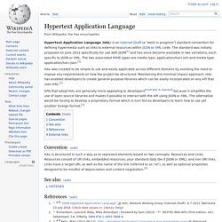 Hypertext Application Language