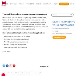 Mobile Application improves customer engagement