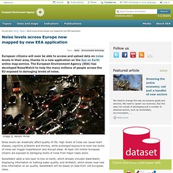 Noise levels across Europe now mapped by new EEA application — EEA