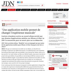"Une application mobile permet de changer l'expérience musicale"