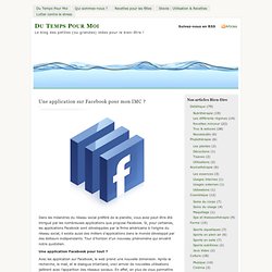 » Une application sur Facebook pour mon IMC ? | Du Temps Pour Moi | Blog Minceur