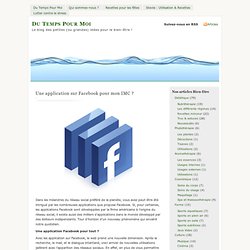 » Une application sur Facebook pour mon IMC ?