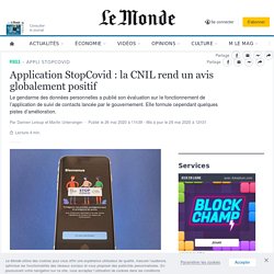 Application StopCovid : la CNIL rend un avis globalement positif