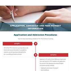 Application, Admission and Fees Payment Information