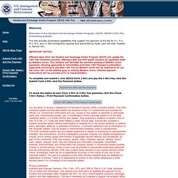 Department of Homeland Security - Form I-901 Application - Instructions