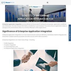 Benefits Of Enterprise Application Integration For Your Business