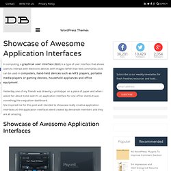 Showcase of Awesome Application Interfaces