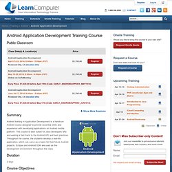Android Application Development Training Course