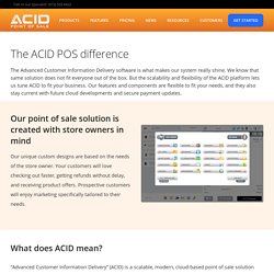 Acid POS Software Application Management For Retail Stores - POS System Cash Register