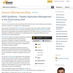 AWS OpsWorks - Flexible Application Management in the Cloud Using Chef