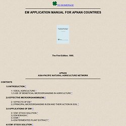 EM APPLICATION MANUAL FOR APNAN COUNTRIES