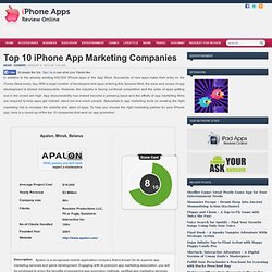 Top 10 iPhone App Marketing Companies