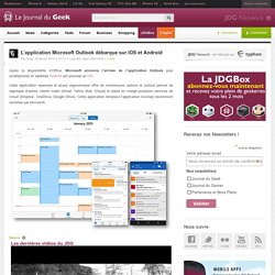 L’application Microsoft Outlook débarque sur iOS et Android