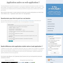 Application native ou web-application ?