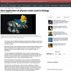 New application of physics tools used in biology