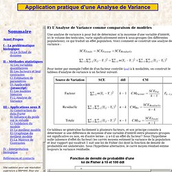 Application pratique d'une Analyse de Variance - REY Nicolas