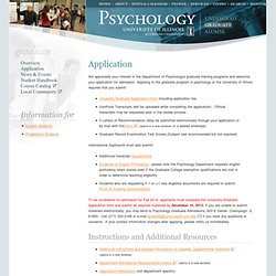 Psychology, College of LAS, University of Illinois