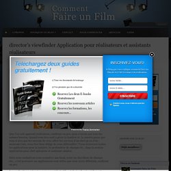 director's viewfinder, application pour réalisateur