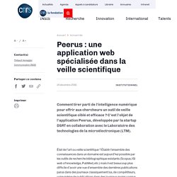 Peerus : une application web spécialisée dans la veille scientifique