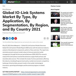 May 2021 Report on Global IO-Link Systems Market Overview, Size, Share and Trends for 2014-2026