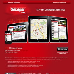 Application SeLoger.com sur iPad