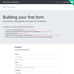 Example Rails application with SimpleForm and Bootstrap