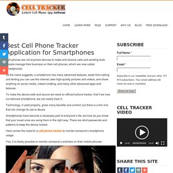 Best Cell Phone Tracker Application for Smartphones  -  Cell Tracker