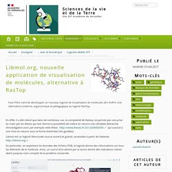 Libmol.org, nouvelle application de visualisation de molécules, alternative à RasTop