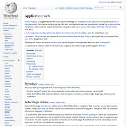 Application Web