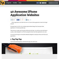40 Awesome iPhone Application Websites