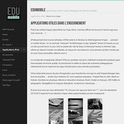 ÉduMobile - Banque d'applications mobiles et tablettes (triées par discipline)