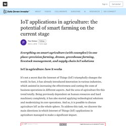 IoT applications in agriculture: the potential of smart farming on the current stage
