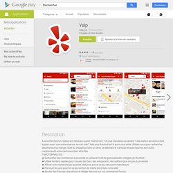 Yelp – Applications Android sur Google Play