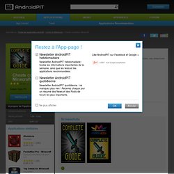 Cheats complètes: Minecraft - Applications Android et Tests