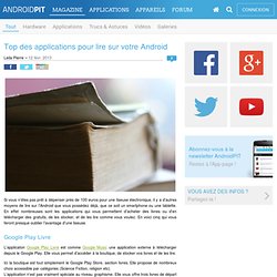 Top des applications pour lire sur votre Android