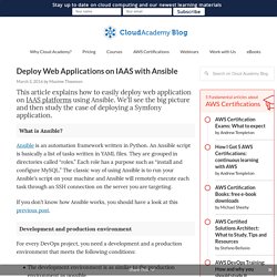 Deploy Web Applications on IAAS with Ansible - Cloud Academy Blog