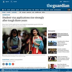 Student visa applications rise strongly after tough three years