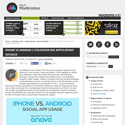 iPhone vs Android: l'utilisation des applications sociales