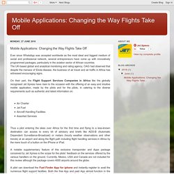 Mobile Applications: Changing the Way Flights Take Off