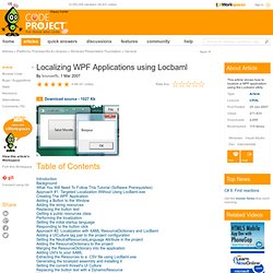 Localizing WPF Applications using Locbaml