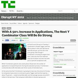With A 50% Increase In Applications, The Next Y Combinator Class Will Be 80 Strong