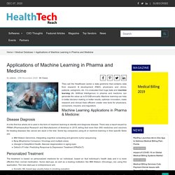 Applications of Machine Learning in Pharma and Medicine - Medical DatabaseMedical Database